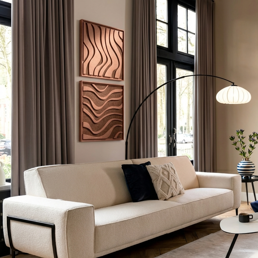 Oasis Terra Bloom 3D Filzkunst Paneel