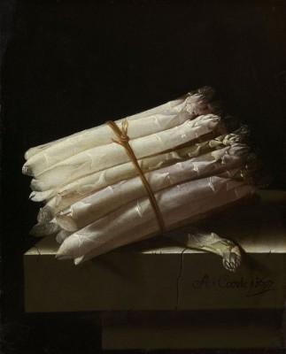Stilleven met asperges im outdoor-ambiente - artwork in frame preview