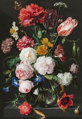Stilleven Met Bloemen In Een Glazen Vaas Jan Davidsz De Heem
