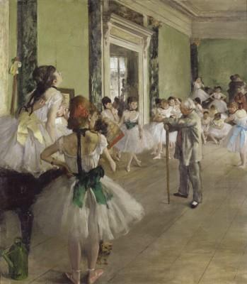 The ballet class im freien zeigt lebendige tanzszene - artwork in frame preview