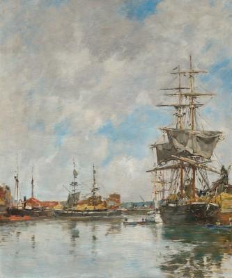 The deauville basin von eugène boudin in hellem licht