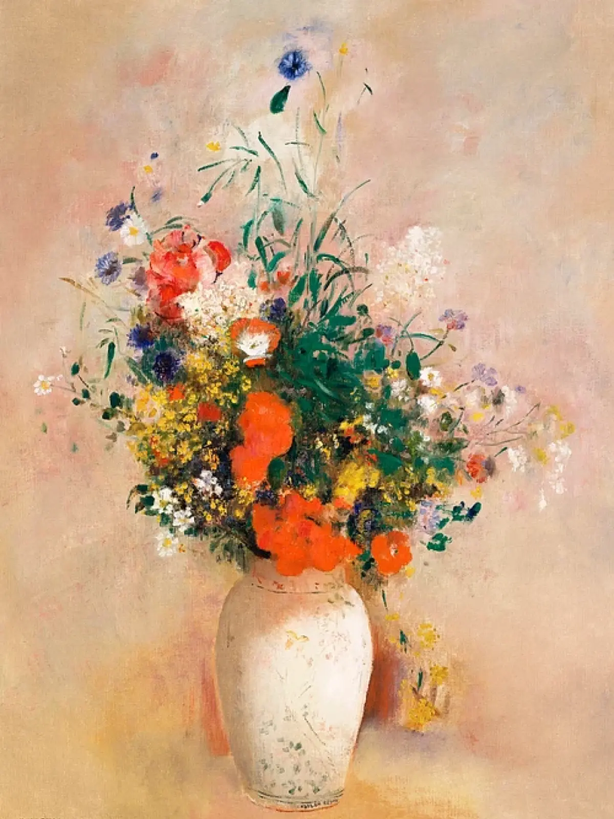 Vase mit Blumen - artwork in frame preview