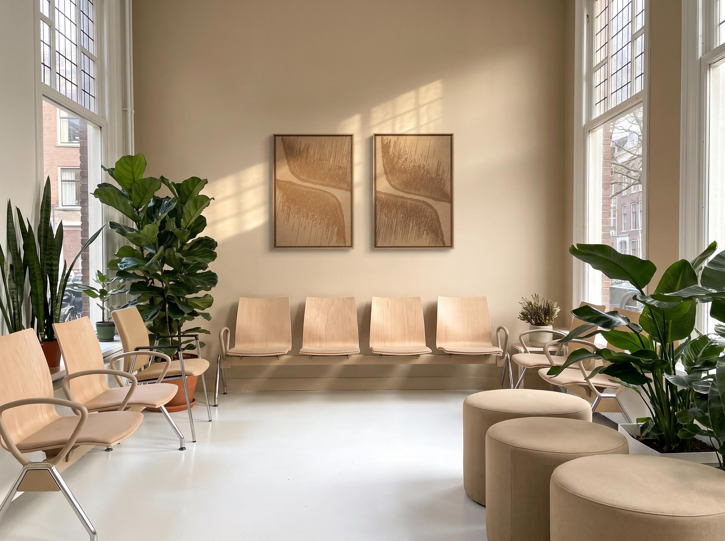 Botany Soft Dune 3D Filzkunst Paneel