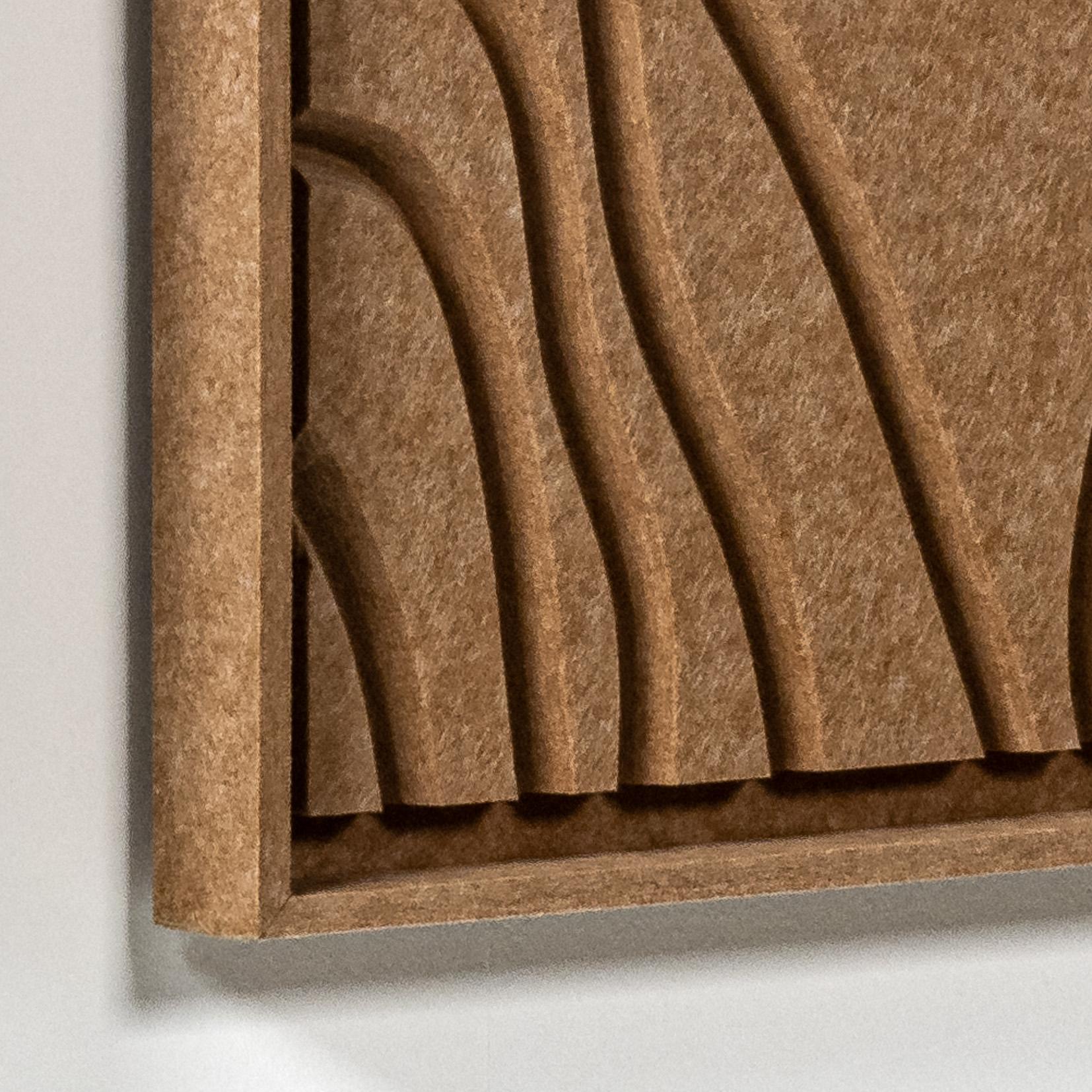 Akustikbild Naturale Soft Dune - schallabsorbierendes 3D Filz Wandbild, 2er-Set detail preview