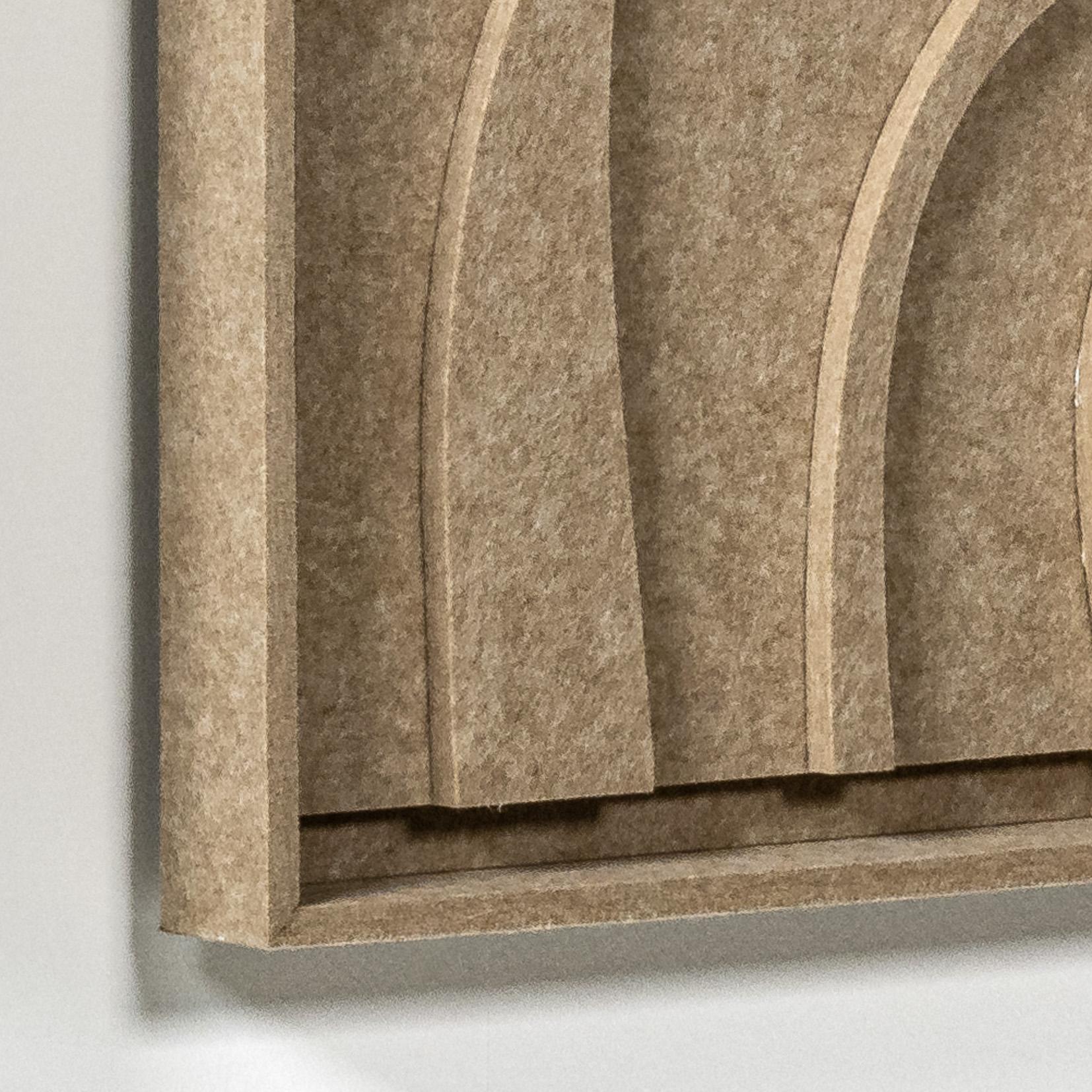 Akustikbild Oasis Pale Sand - schallabsorbierendes 3D Filz Wandbild, 2er-Set detail preview