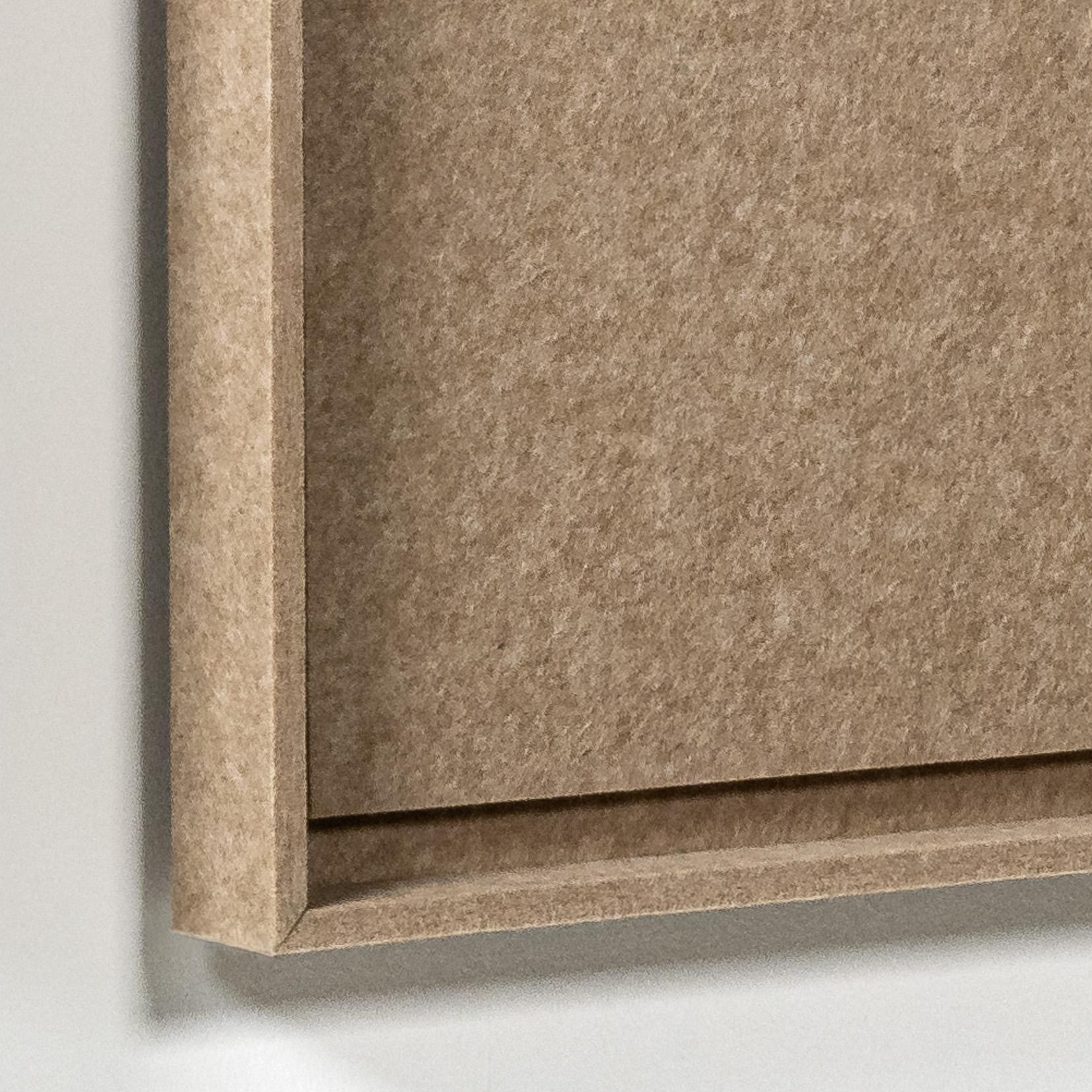 Akustikbild Serene Pale Sand - schallabsorbierendes 3D Filz Wandbild, 2er-Set detail preview