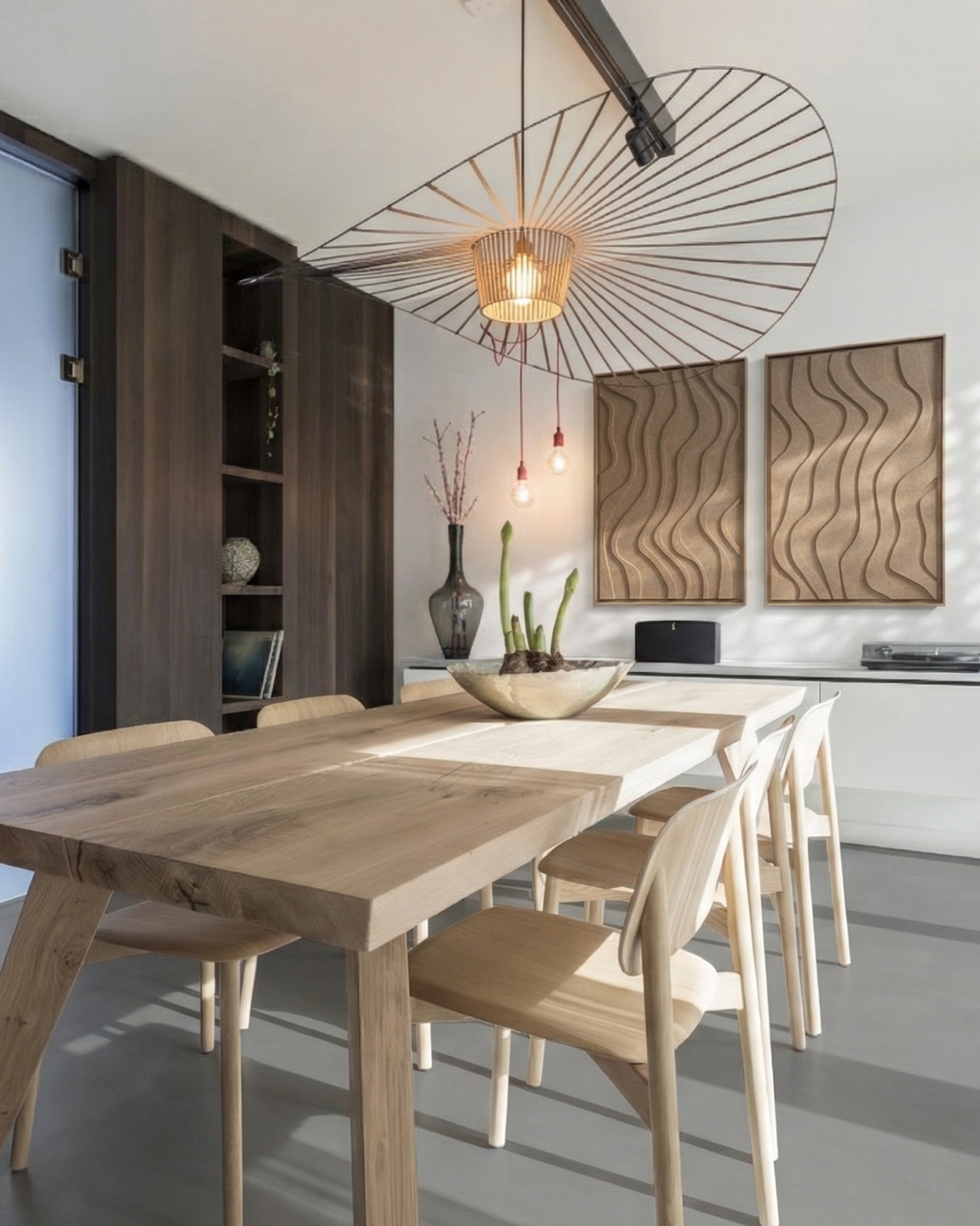 Oasis Pale Sand 3D Filzkunst Paneel