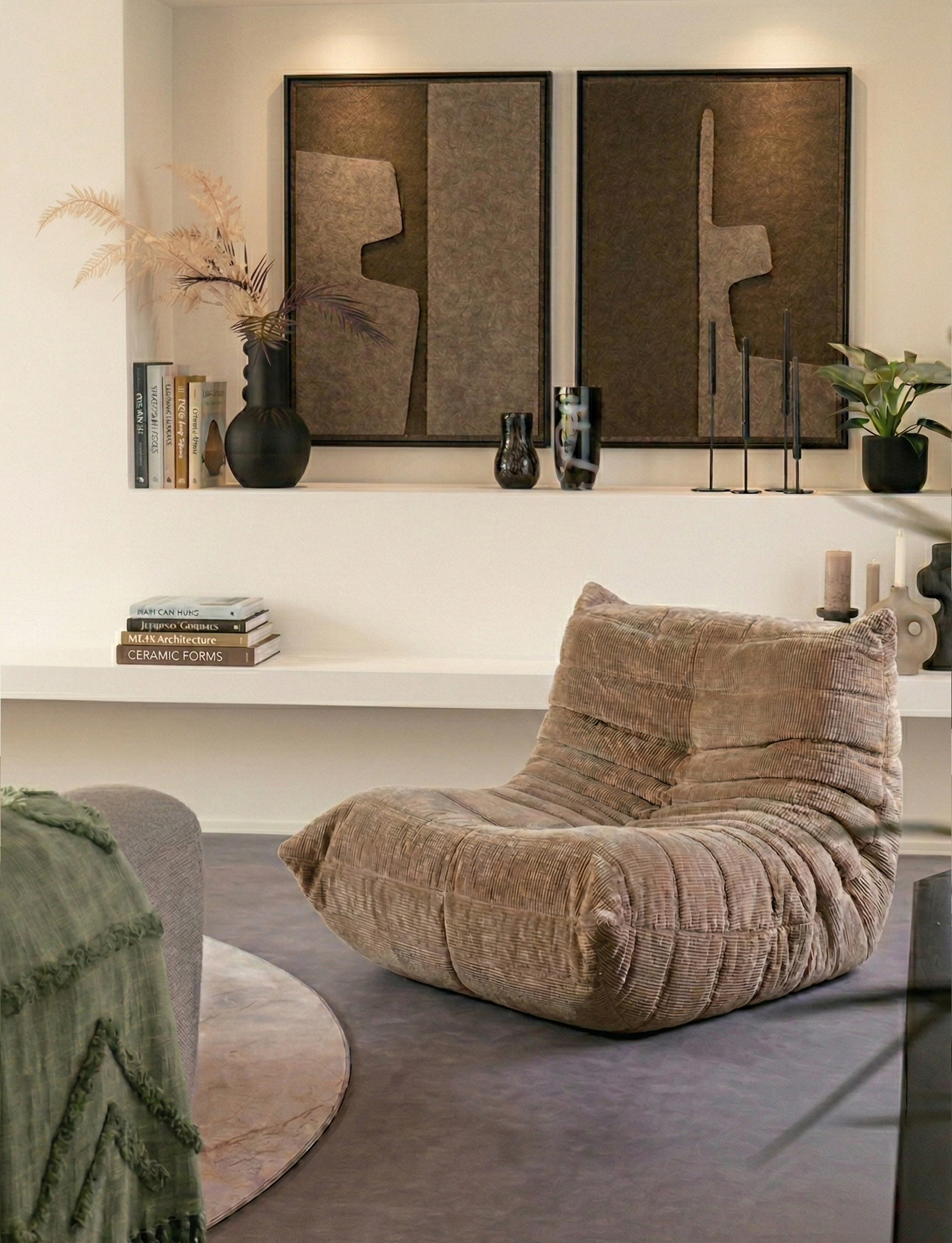 Estile Olive Mist 3D Filzkunst Paneel