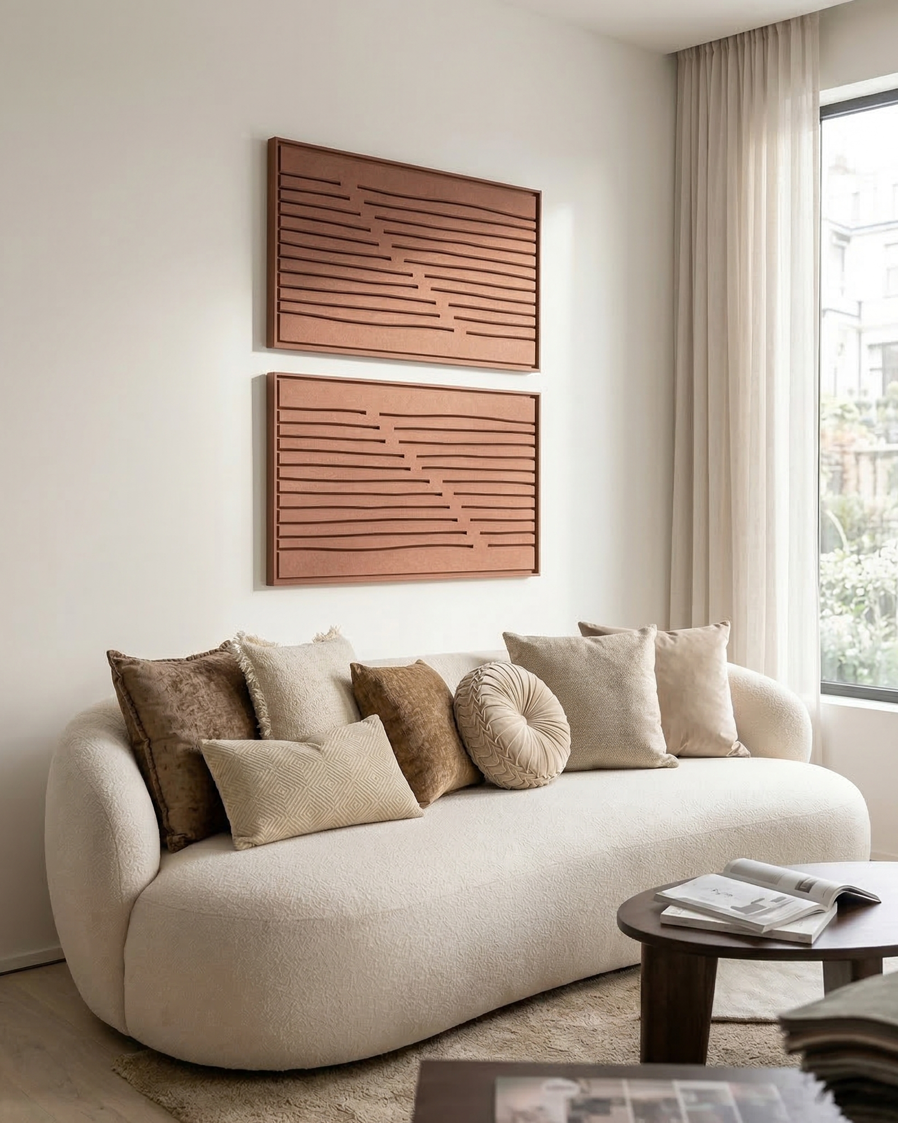 Linoa Terra Bloom 3D Filzkunst Paneel