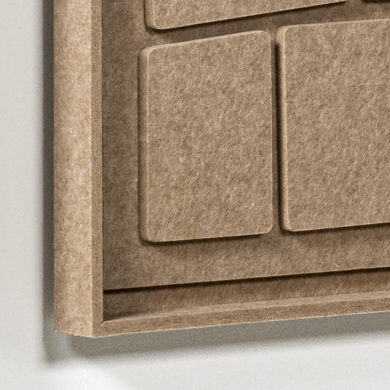 Akustikbild Modura Pale Sand - schallabsorbierendes 3D Filz Wandbild, 2er-Set detail preview