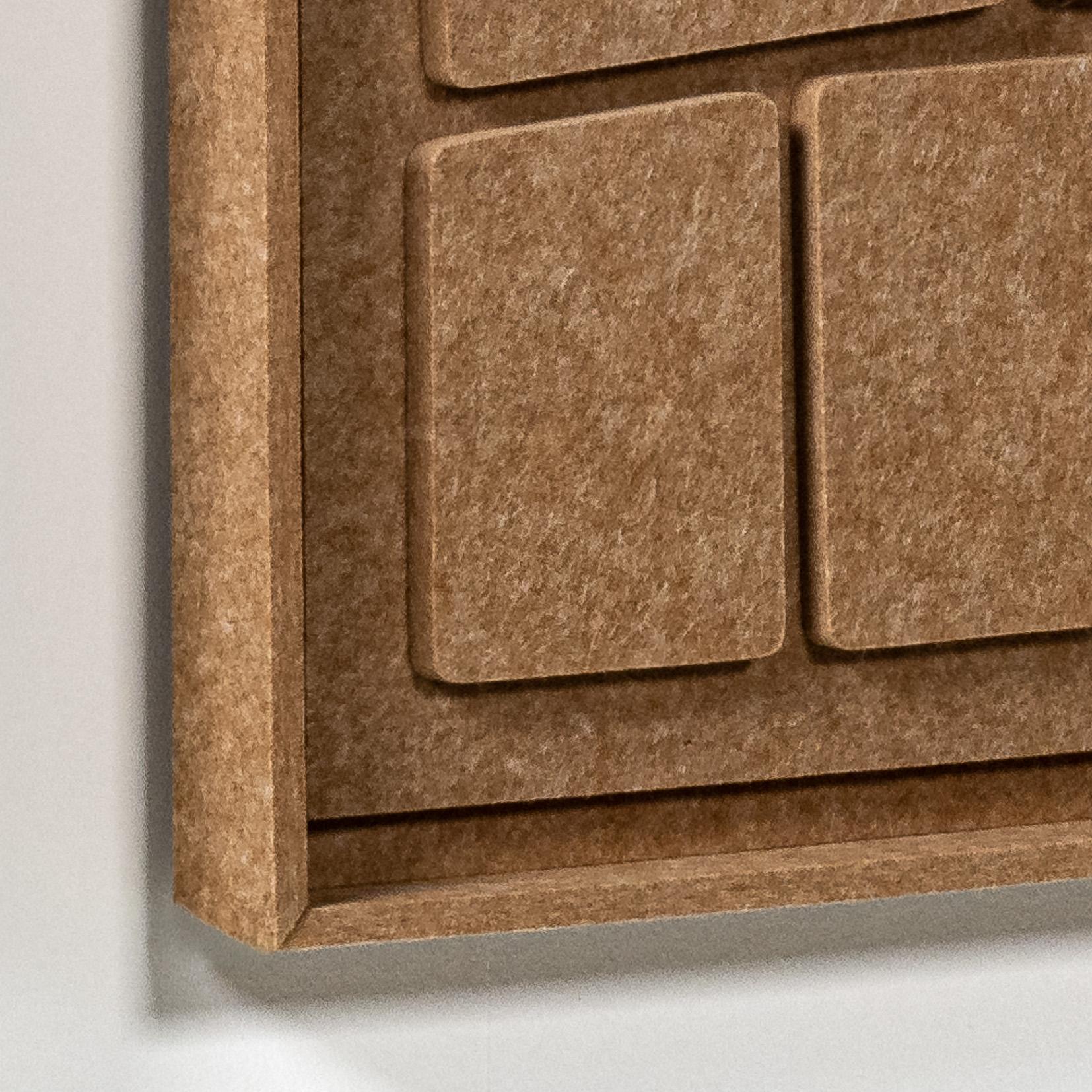 Akustikbild Modura Soft Dune - schallabsorbierendes 3D Filz Wandbild, 2er-Set detail preview