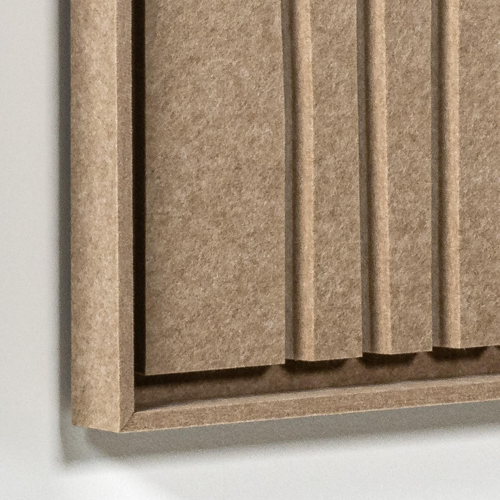 Akustikbild Linoa Pale Sand - schallabsorbierendes 3D Filz Wandbild, 2er-Set detail preview
