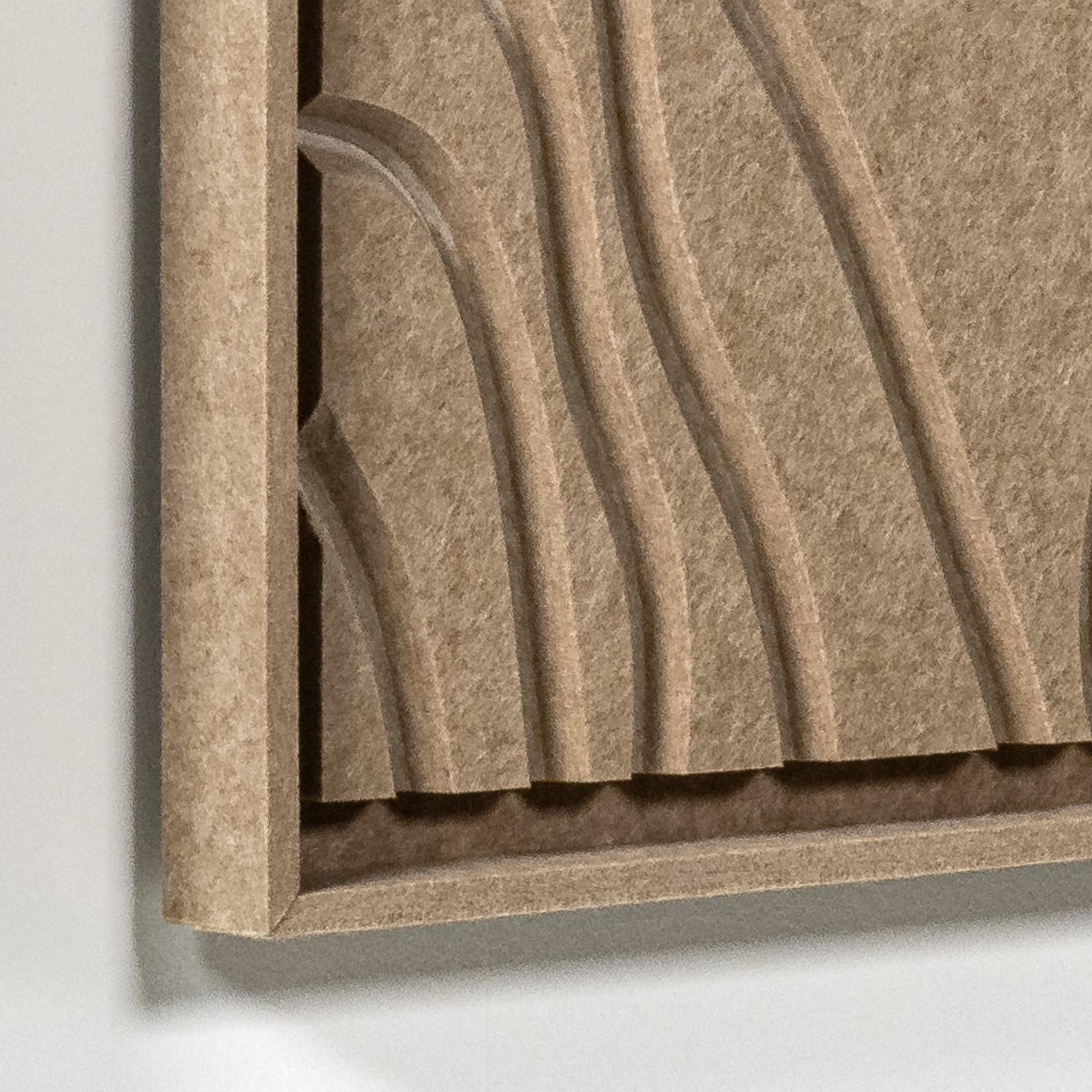 Akustikbild Naturale Pale Sand - schallabsorbierendes 3D Filz Wandbild, 2er-Set detail preview