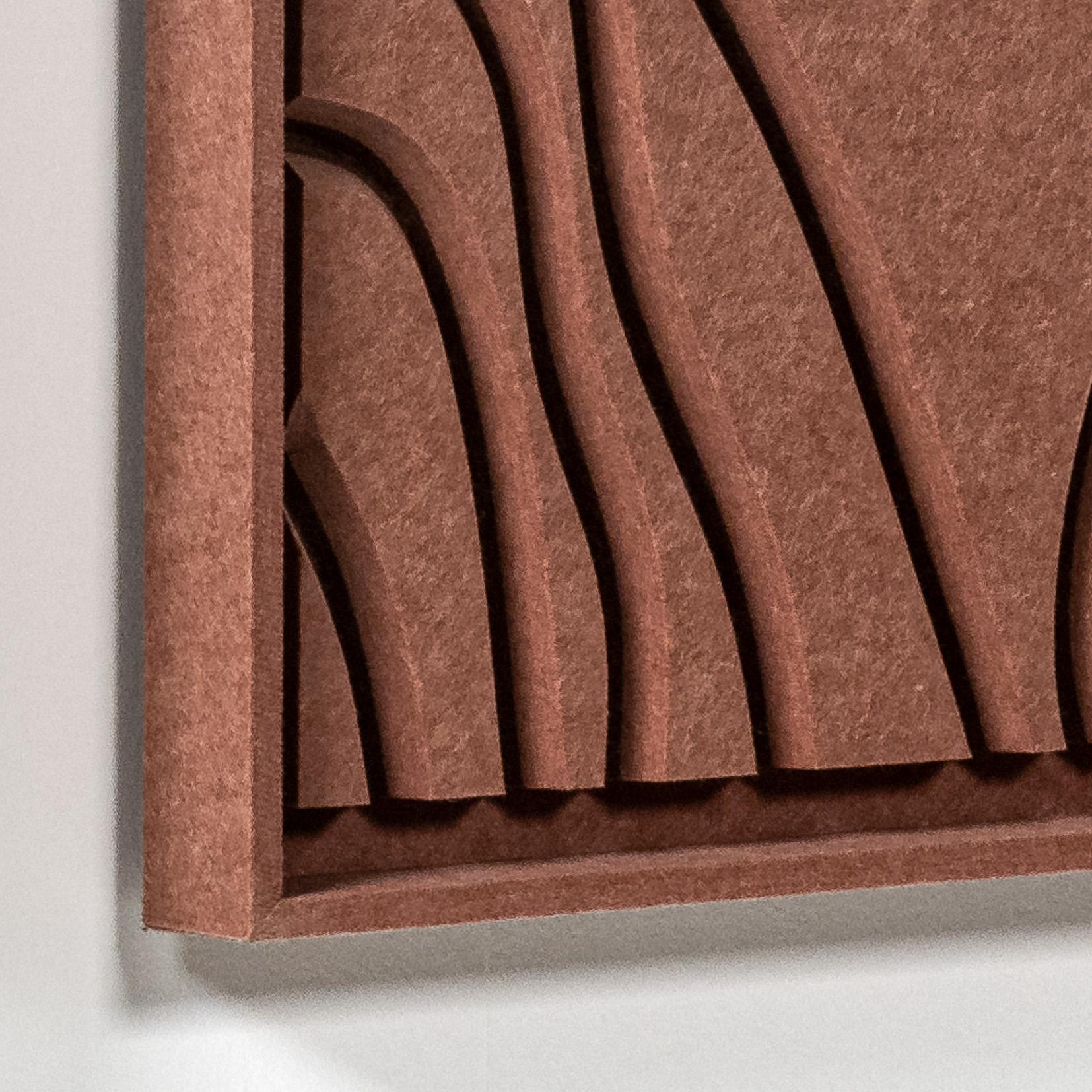 Akustikbild Naturale Terra Bloom - schallabsorbierendes 3D Filz Wandbild, 2er-Set detail preview