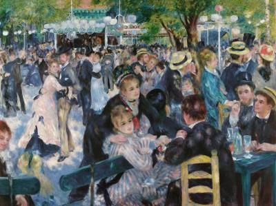 Dance at le moulin de la galette der unbekannte künstler