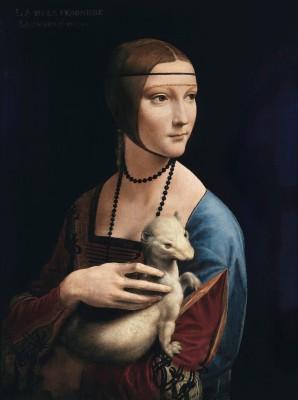 Die Dame mit dem Hermelin - artwork in frame preview