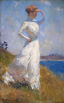 Grünes outdoor-motiv von frank weston benson