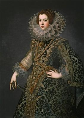 Koningin elizabeth van bourbon im freien