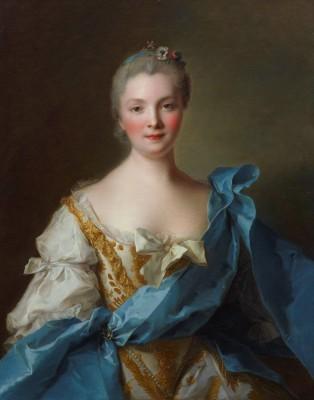 Madame de la porte im freiluftambiente - artwork in frame preview