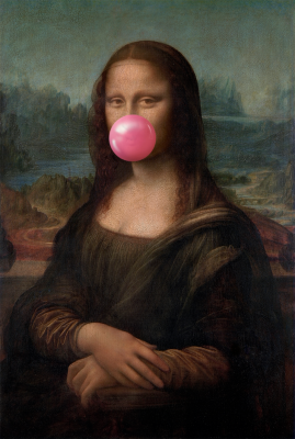 Mona Lisa Bubblegum - artwork in frame preview