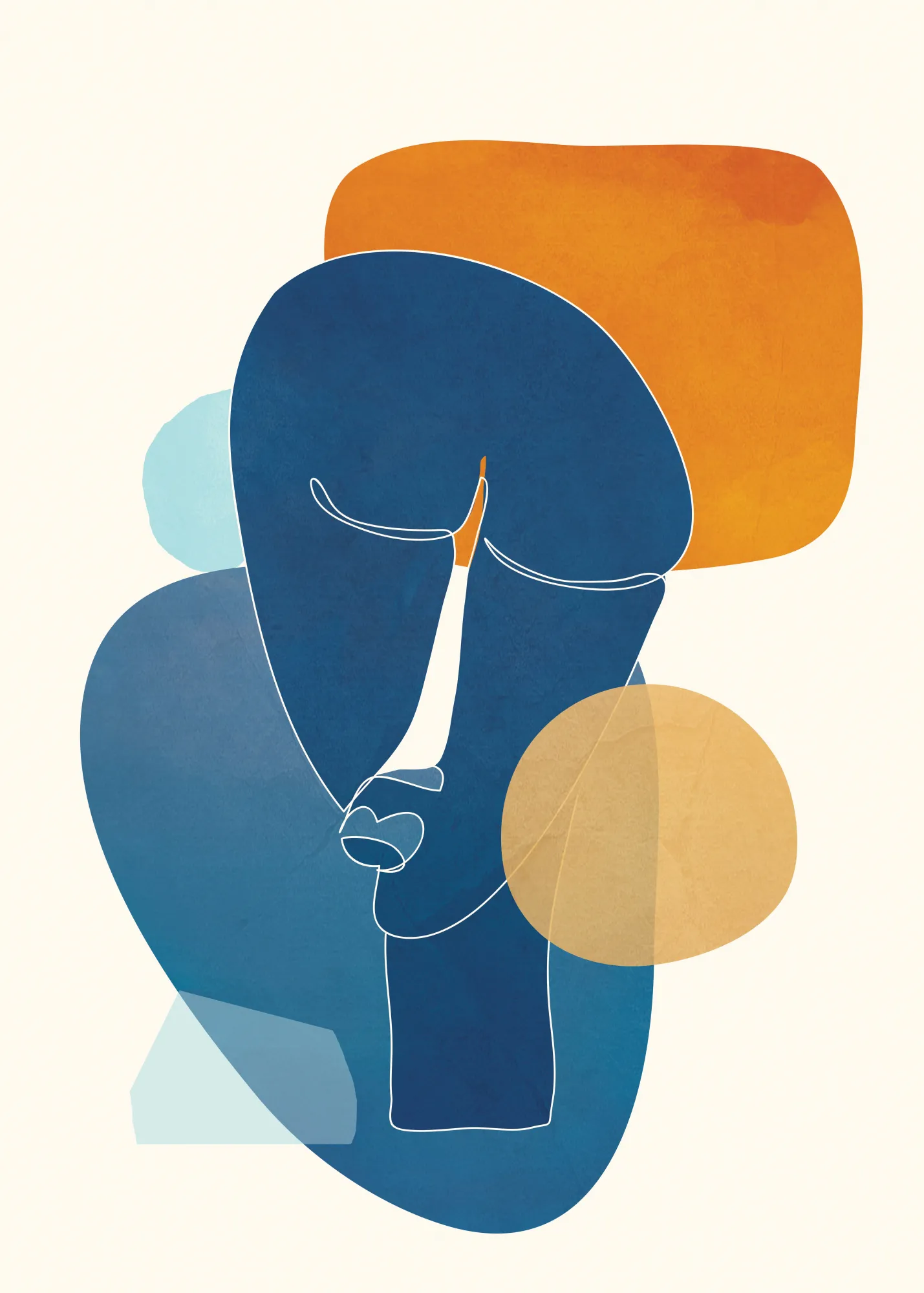 Abstract mask design von city art