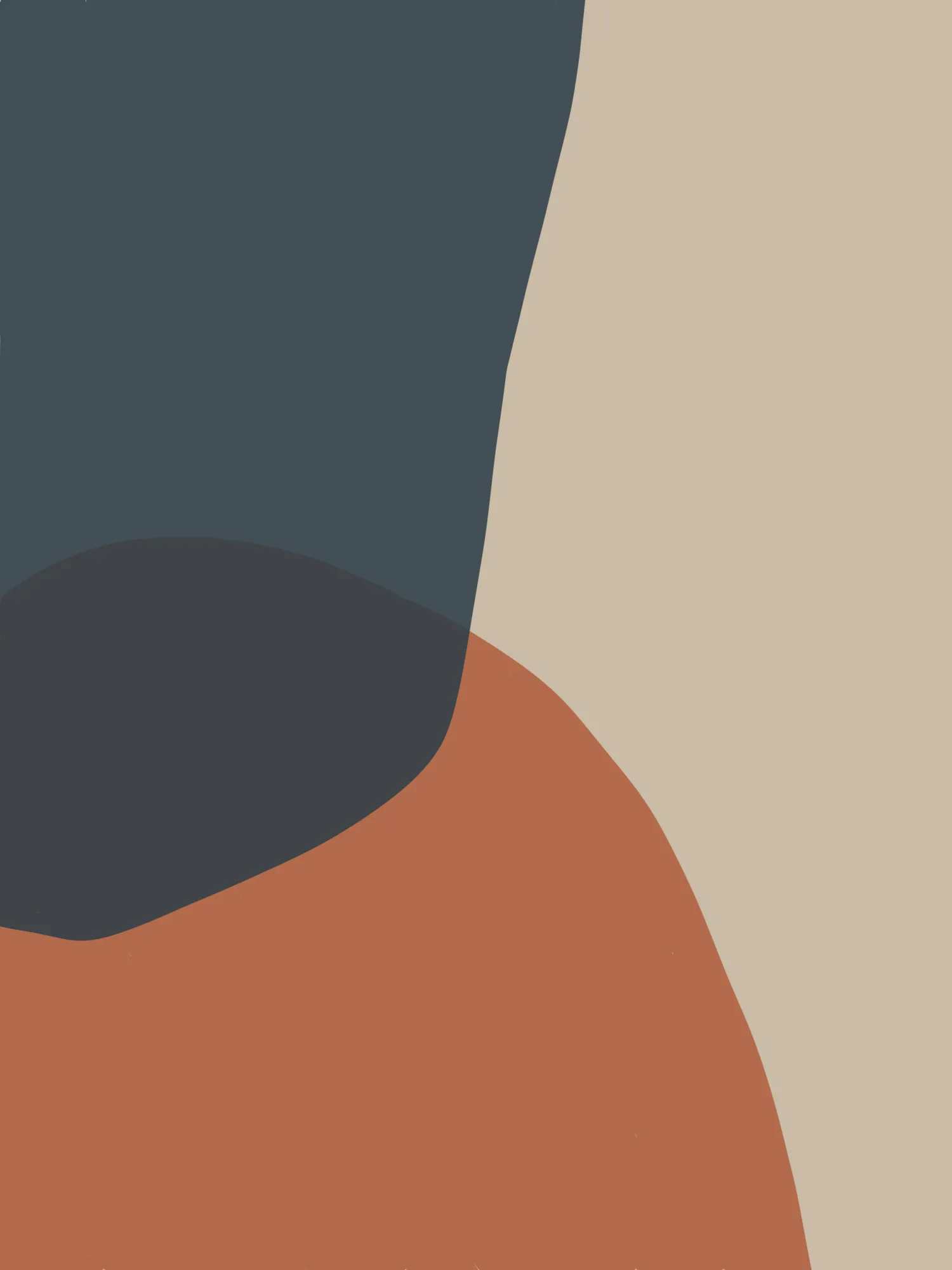 Illustration outdoor szene in vertikaler komposition