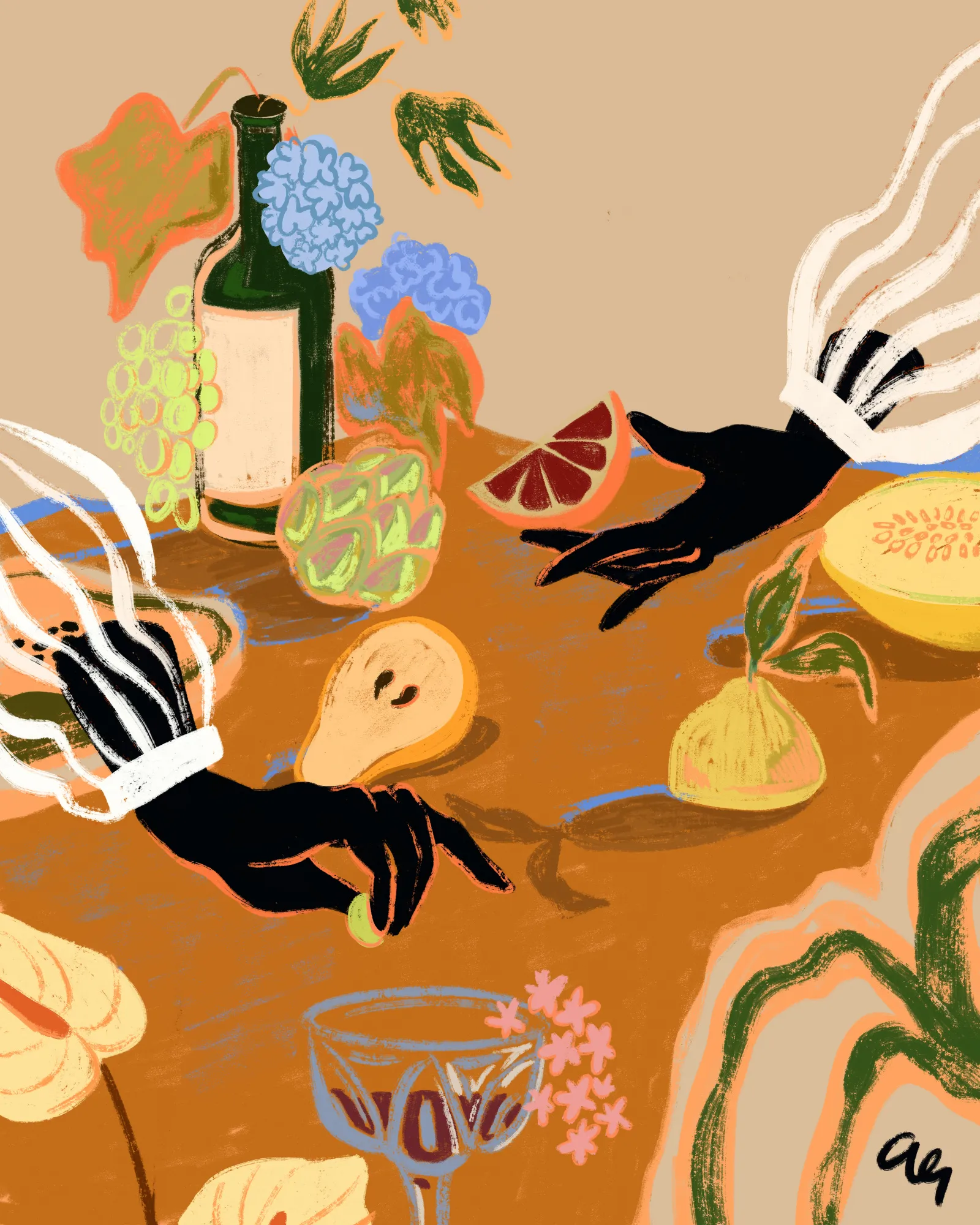 Handvoll liebe von arty guava in lebendigen farben