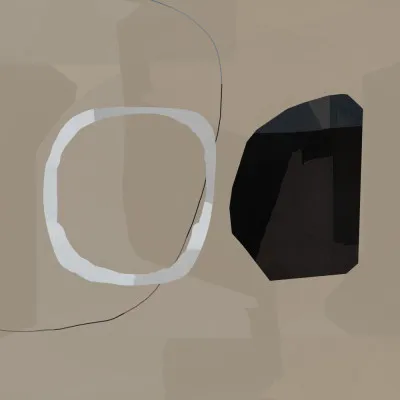 Neutral Shapes Abstract No 2