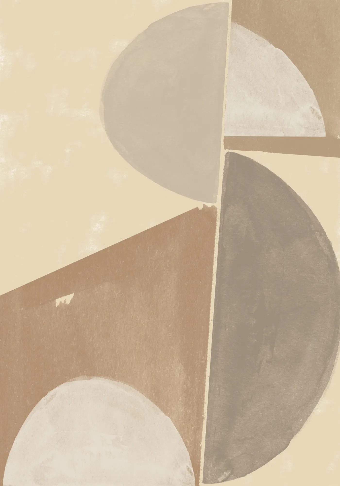 Geometrische harmonie in sanften beige- und brauntönen