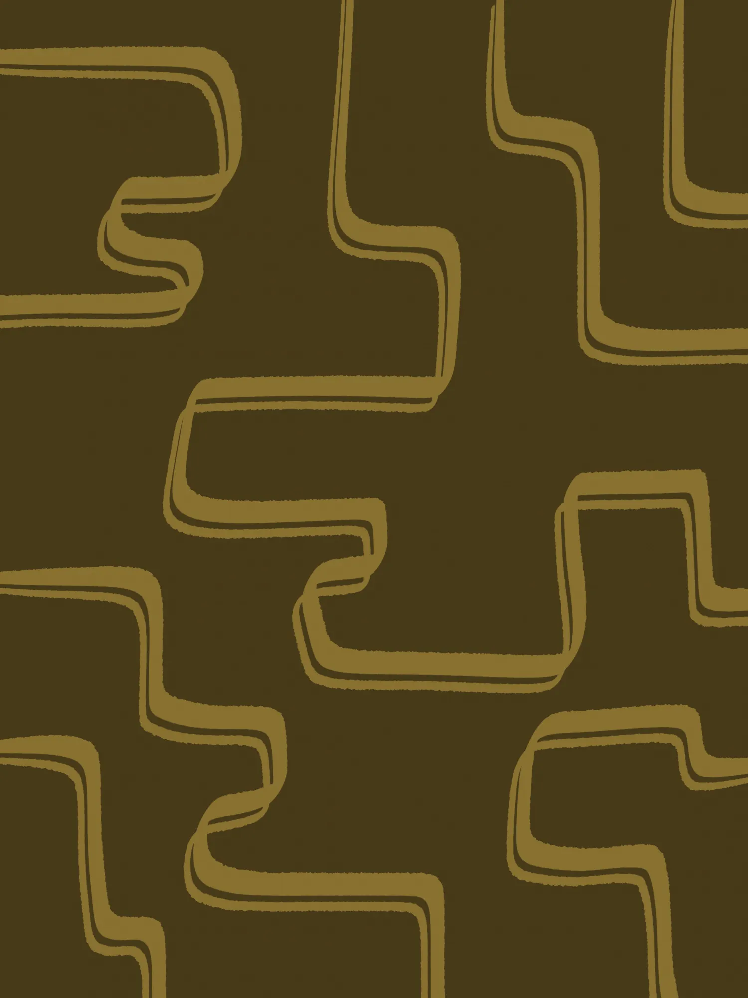 Olive green abstract lines von yuli saputra