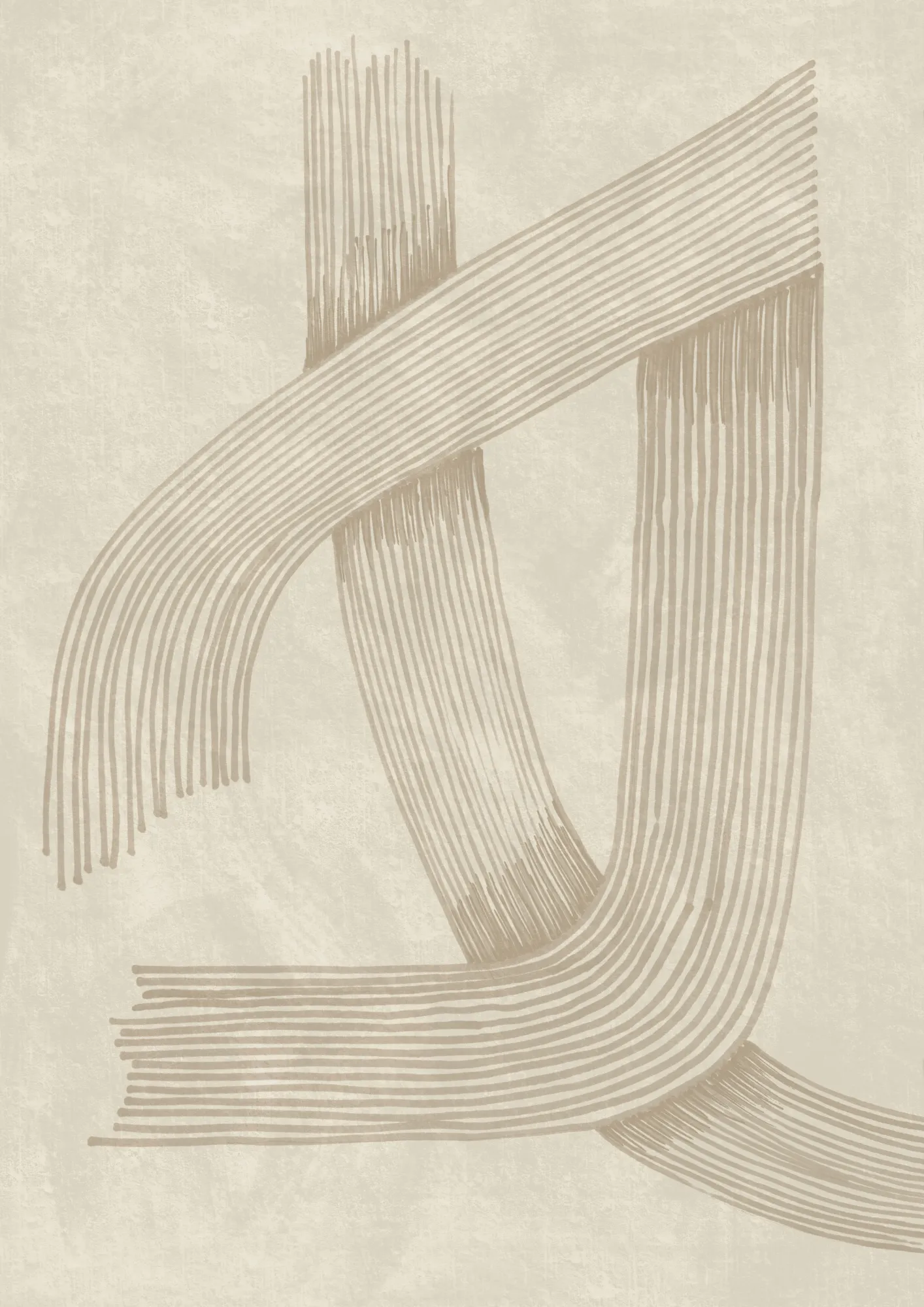 Abstrakte linien in natürlicher harmonie