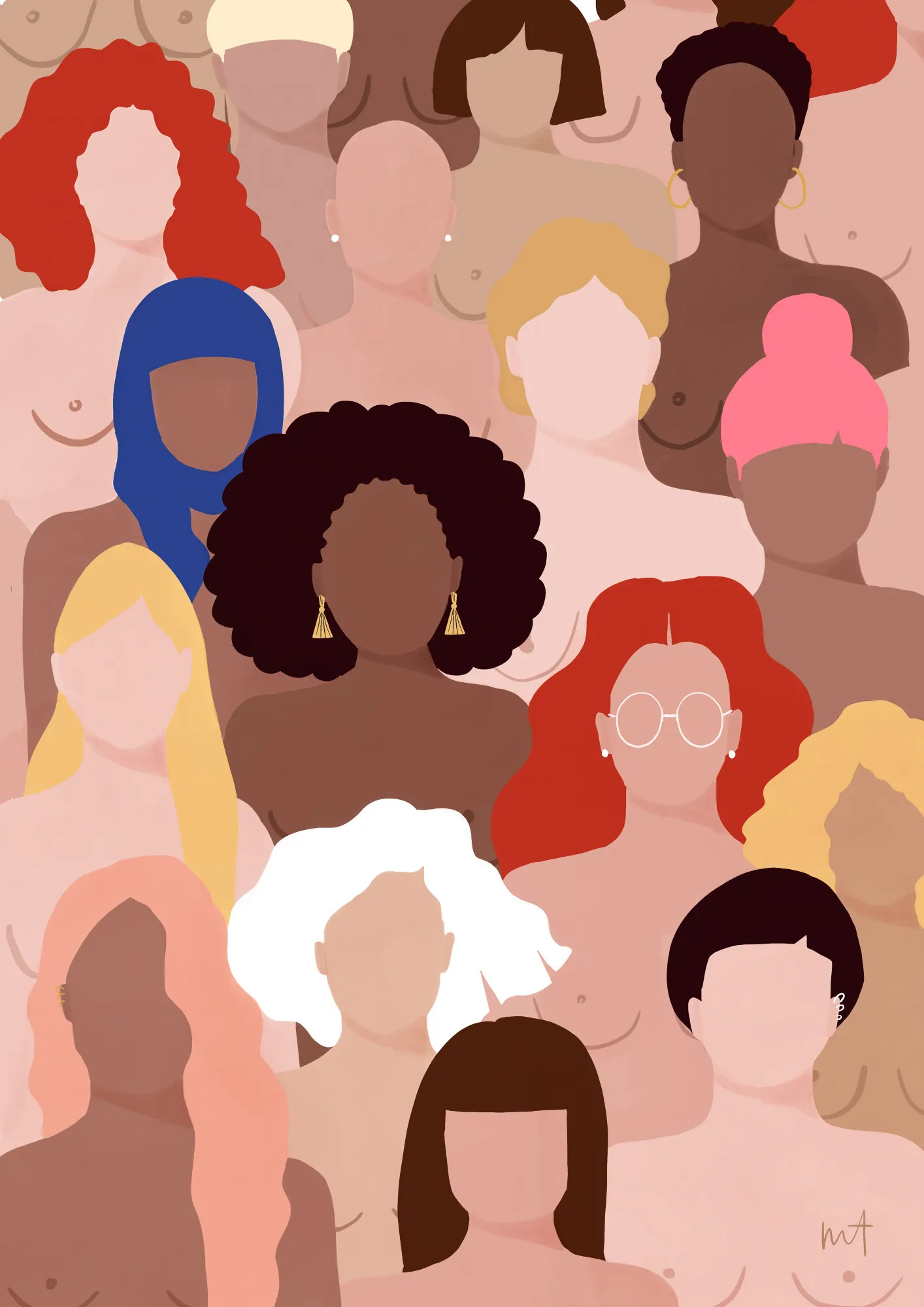 Who run the world, farbenfrohe frauenillustration