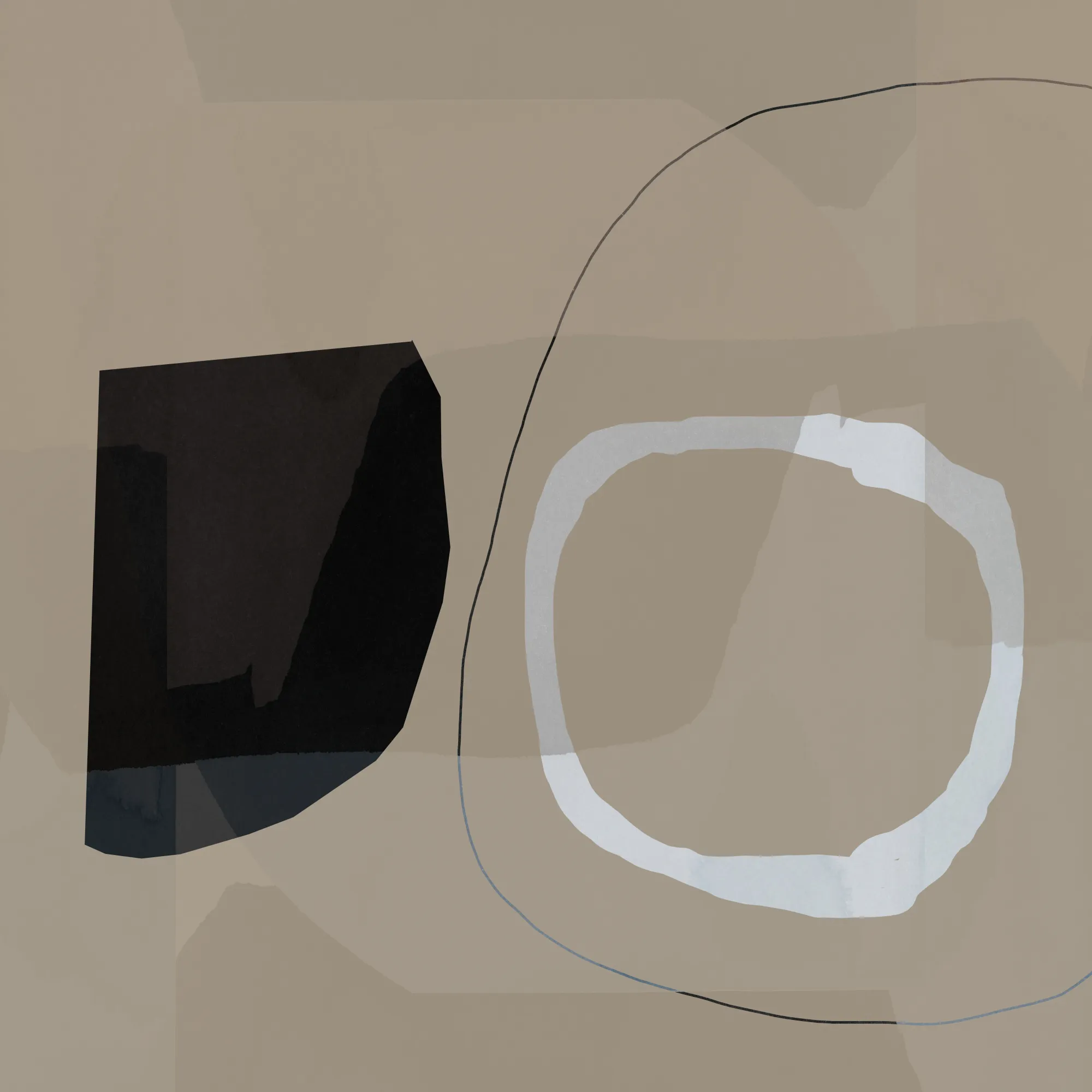 Neutral shapes abstract no 1 von cartissi