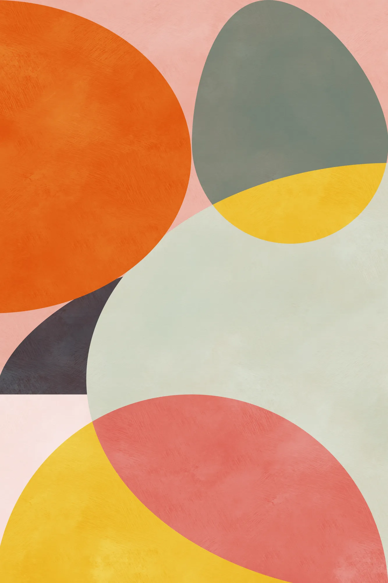 Freundliche farbkomposition in geometrischer form