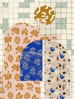 Pattern play no 02 von treechild in pastellfarben