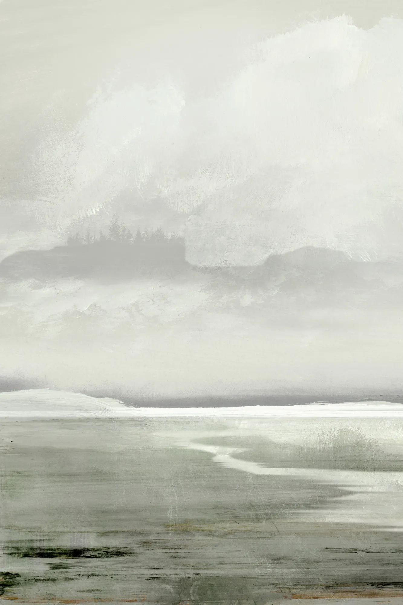 Ruhige seenlandschaft mit wolkenhimmel von dan hobday