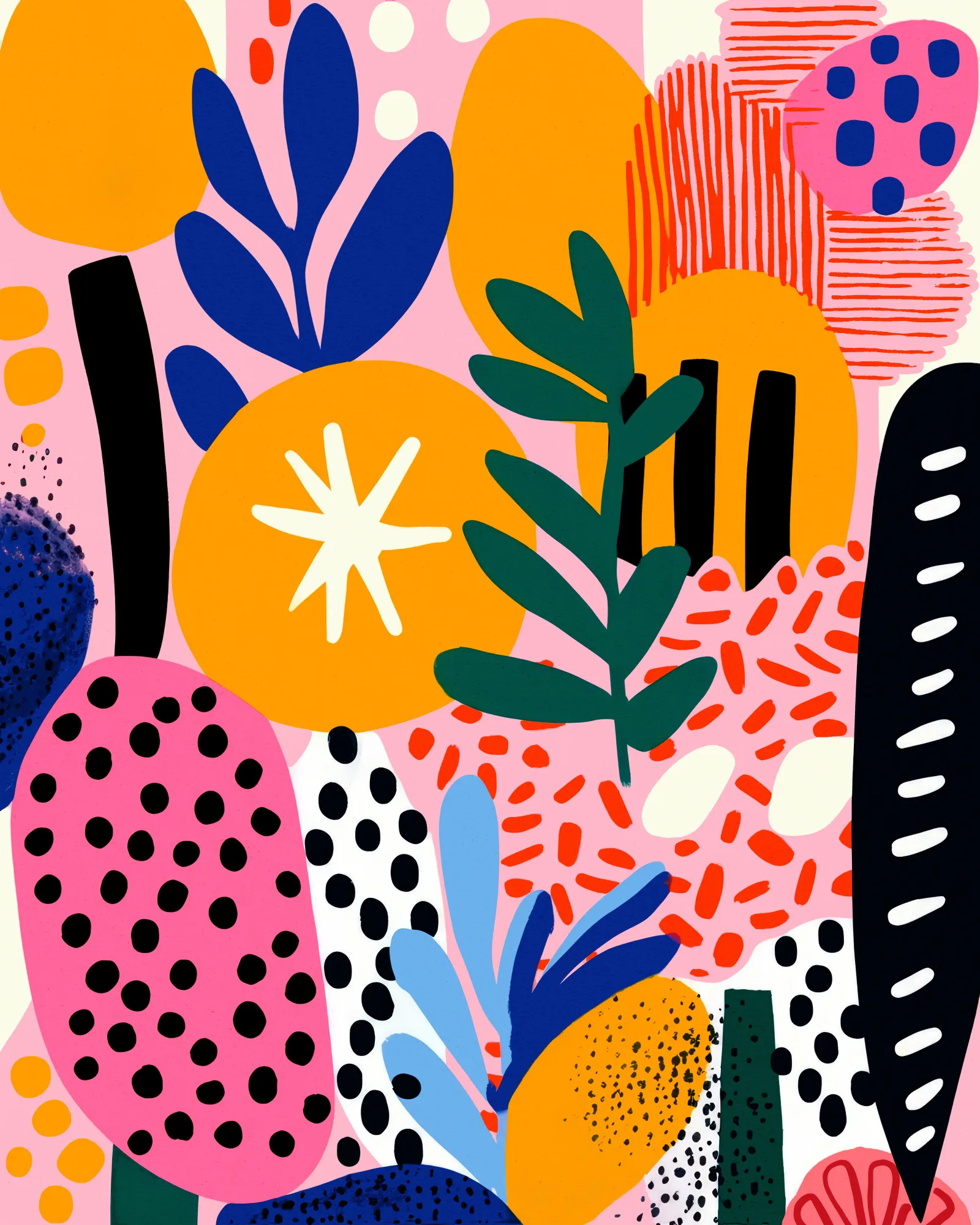 Vibrante flora dream von treechild in porträtformat