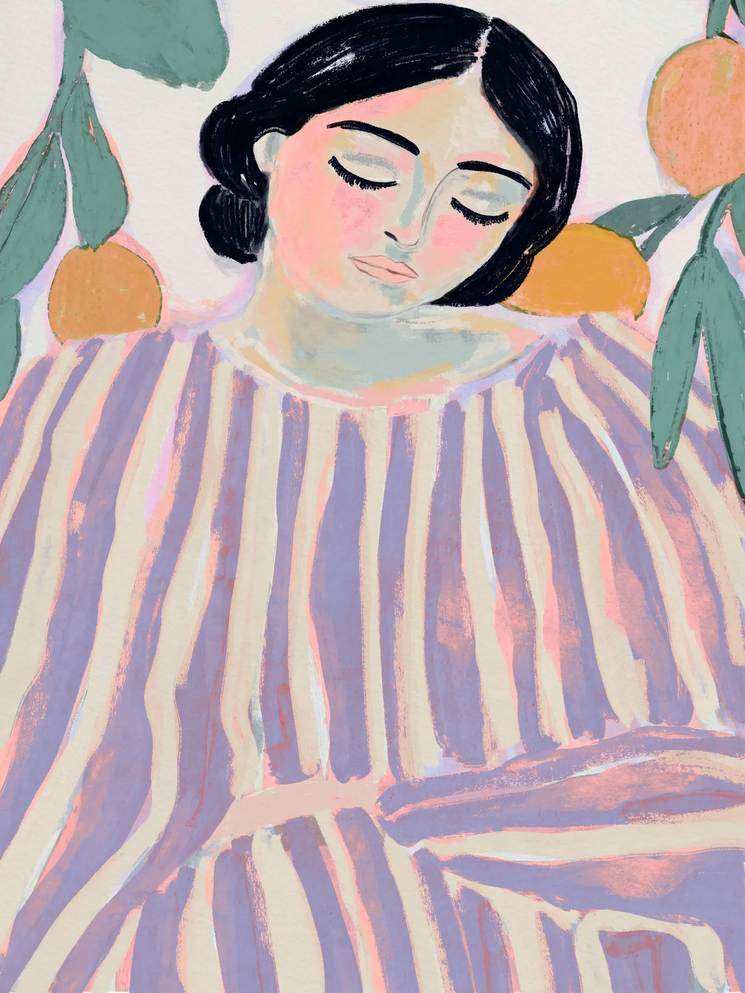 Sanfte streifen einer sommerlichen ruhe