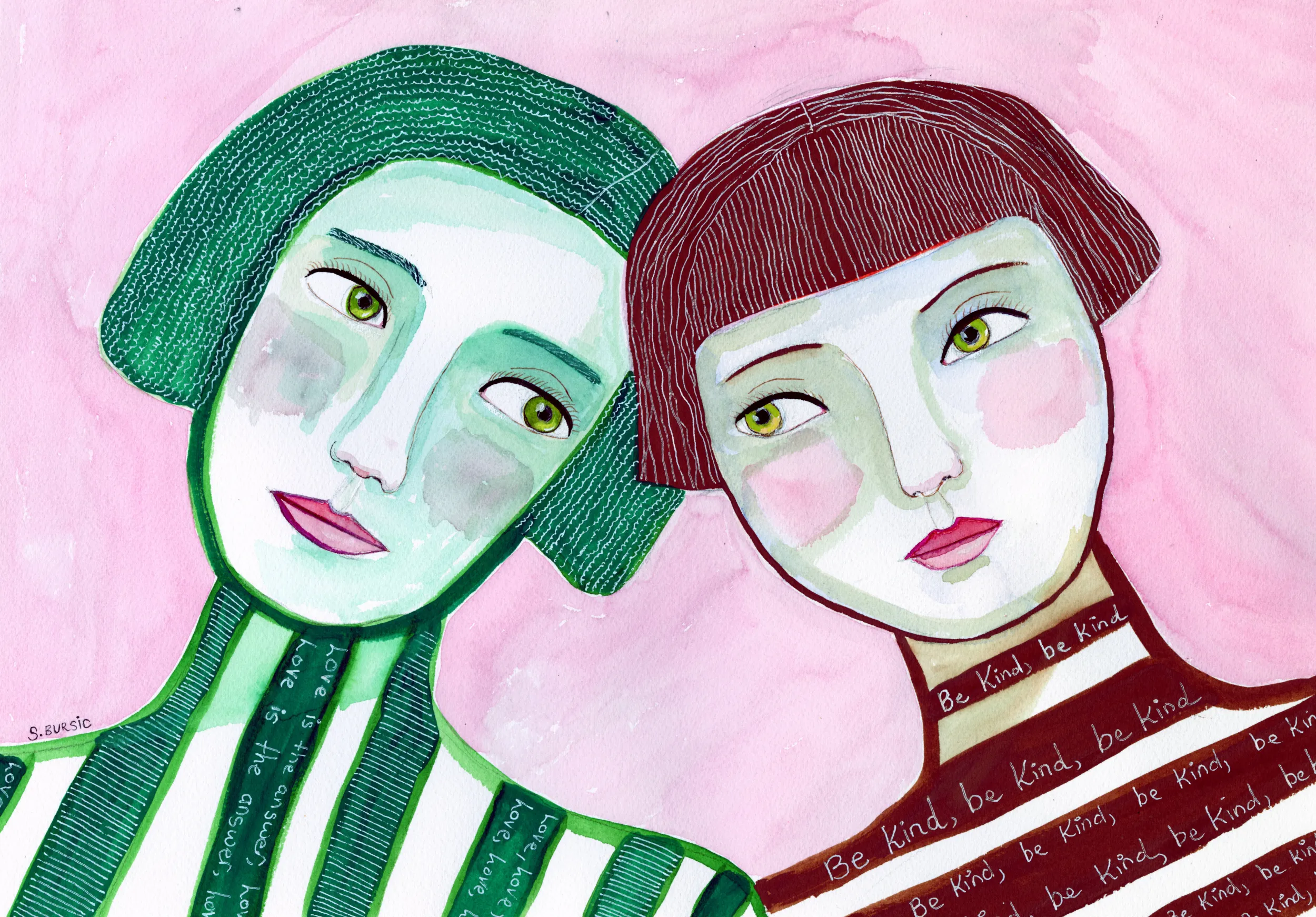 Best friends von sharyn bursic in horizontaler illustration