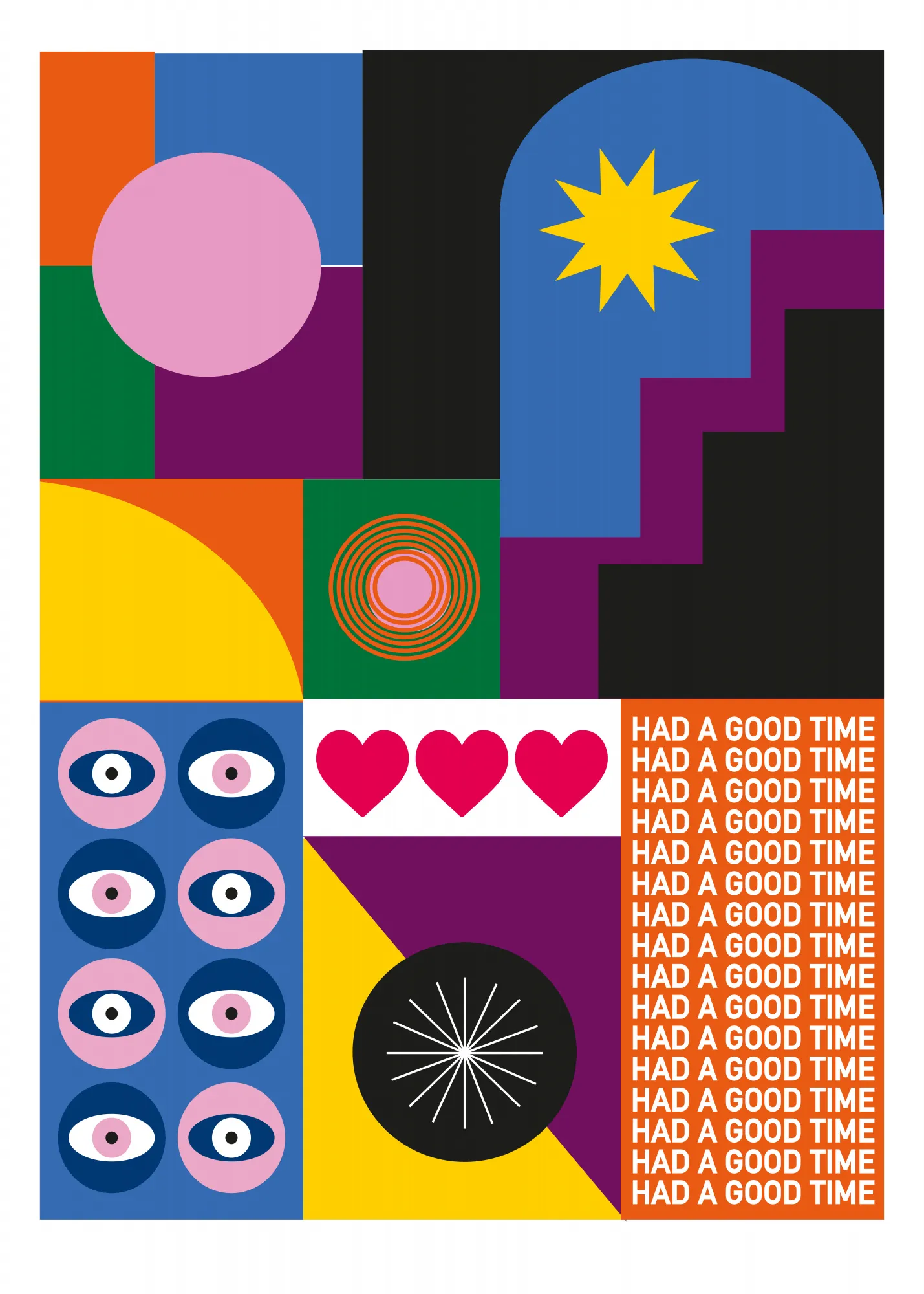 Nights von sergio ortiz in geometrischer abstraktion