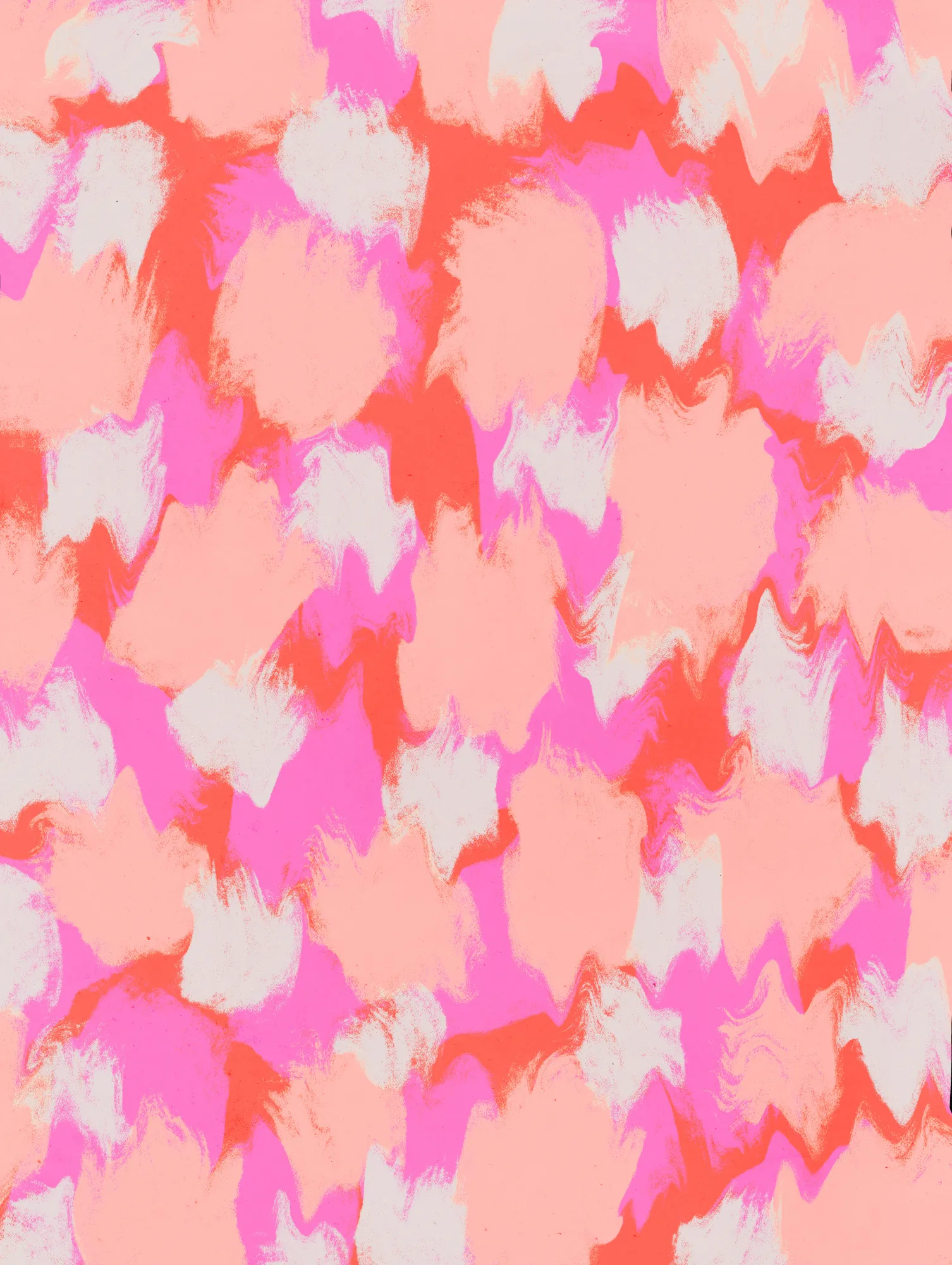 Vibrante wirbel in rosa und orange