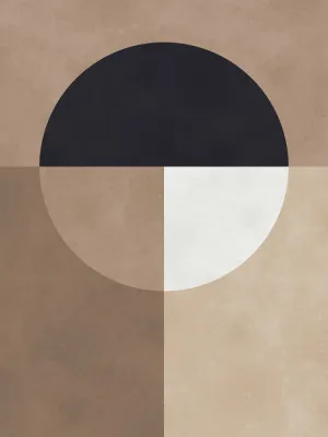 Brown geometry 7 von vitor costa in beige und terracotta