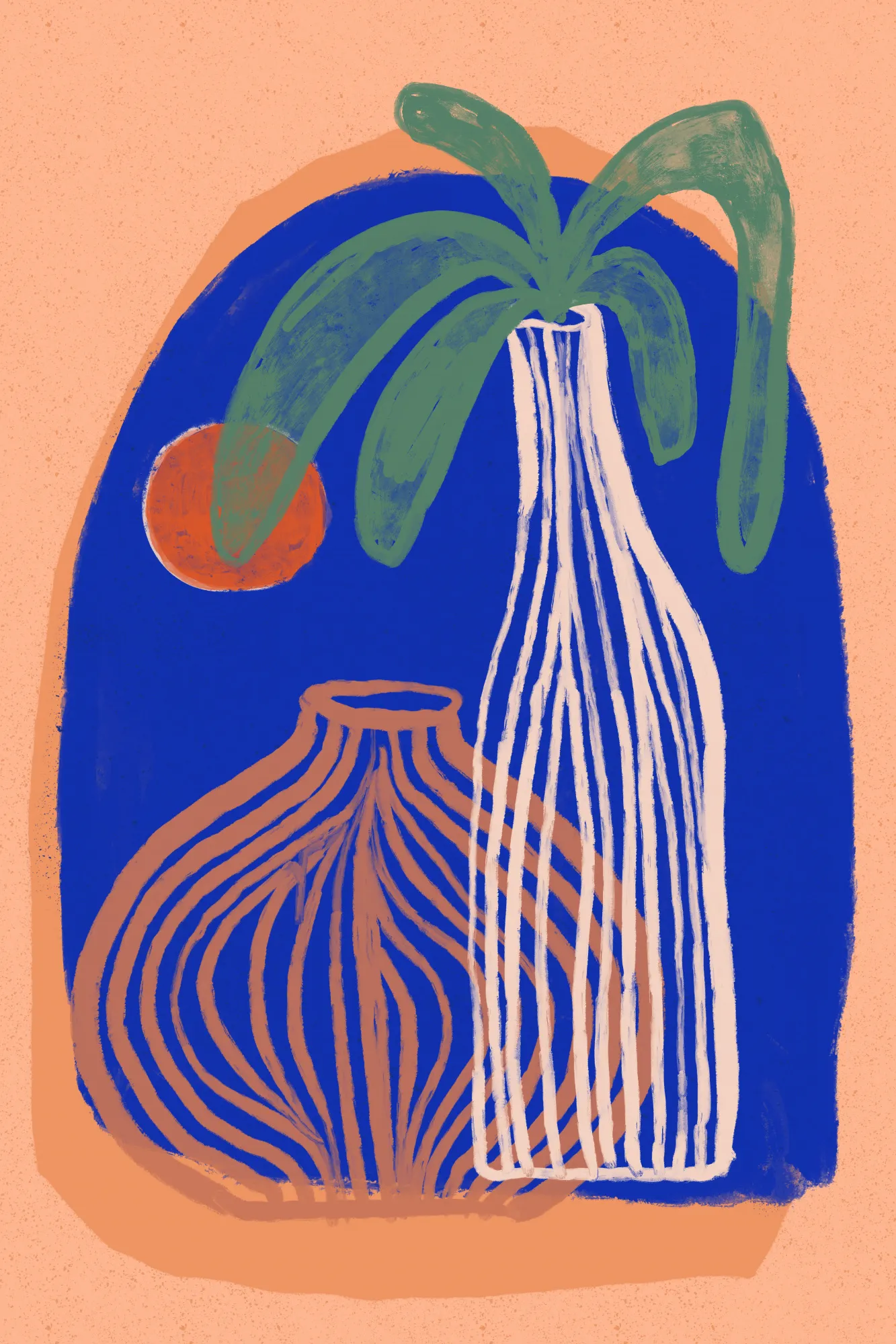 Blue oasis vases von treechild in modernem interior