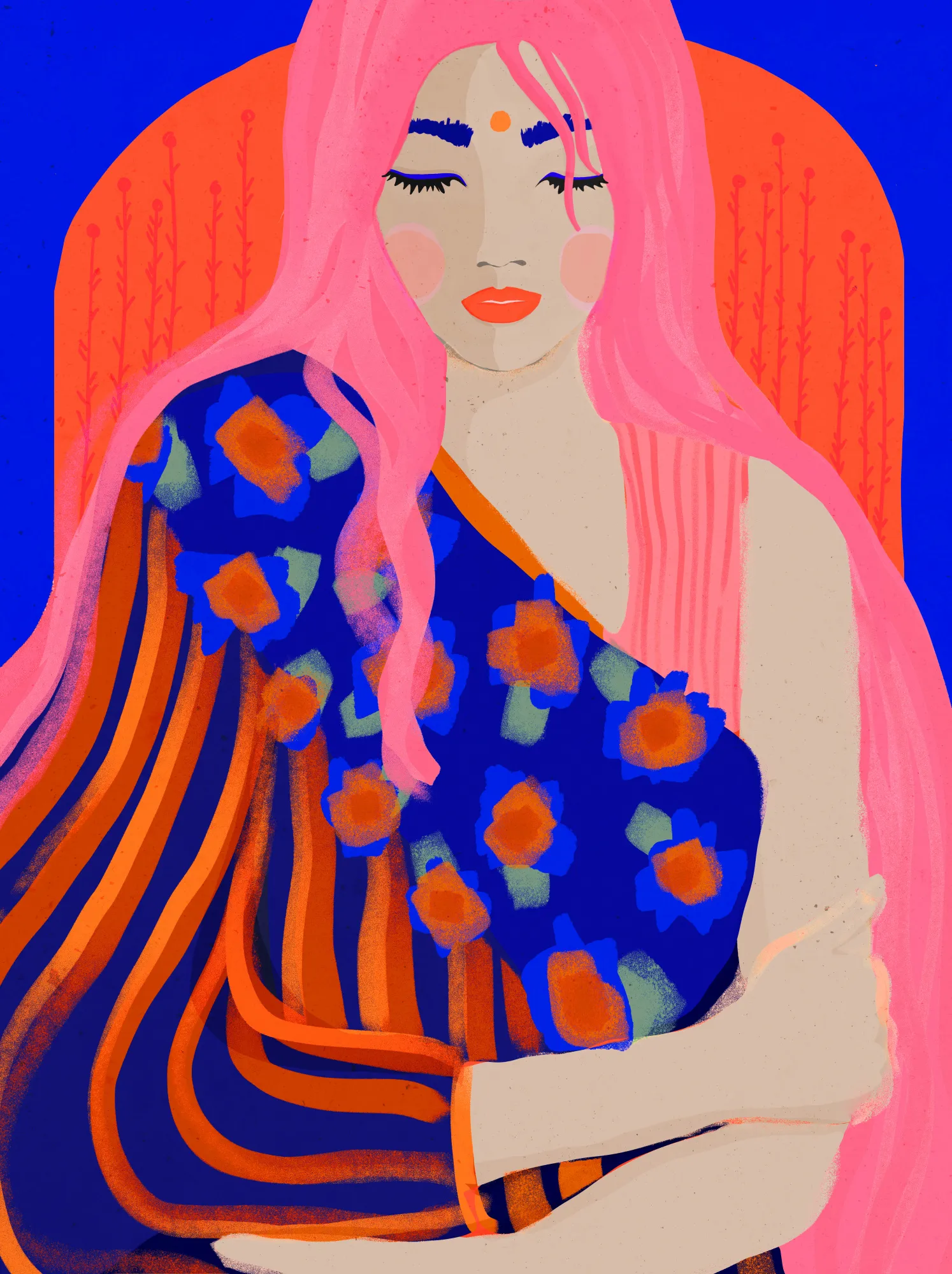 Vibrante serenity in farben und form