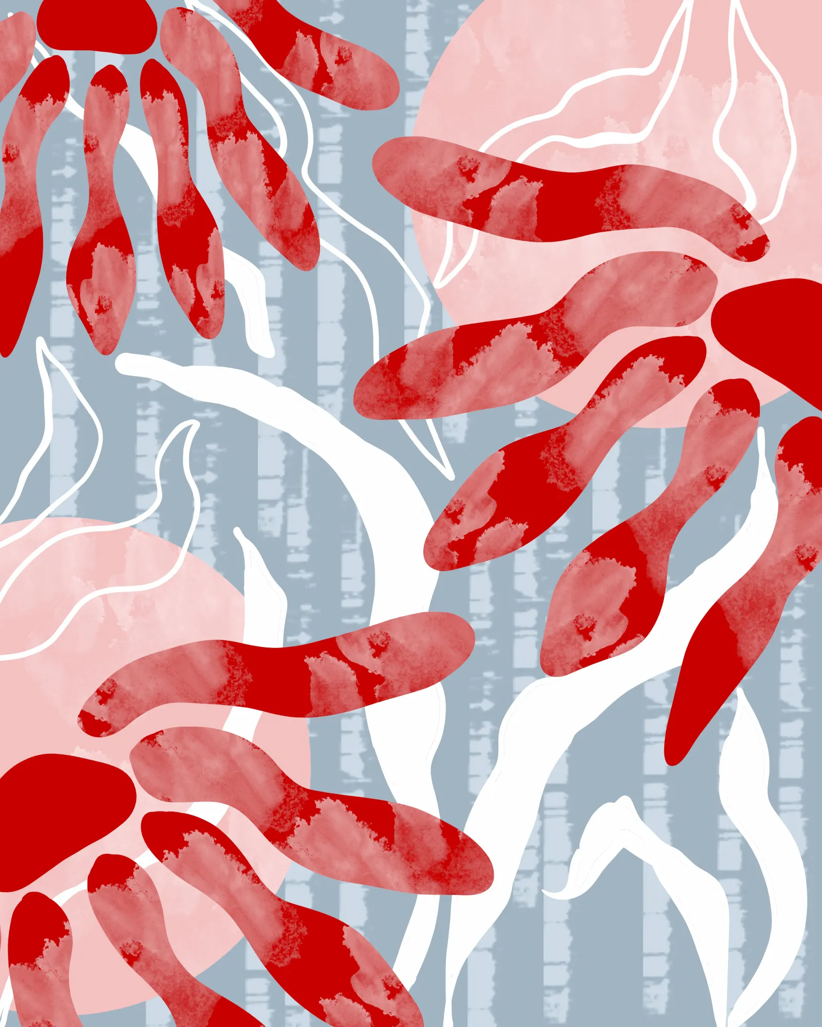 Graphic florals boho petals von sannel larson