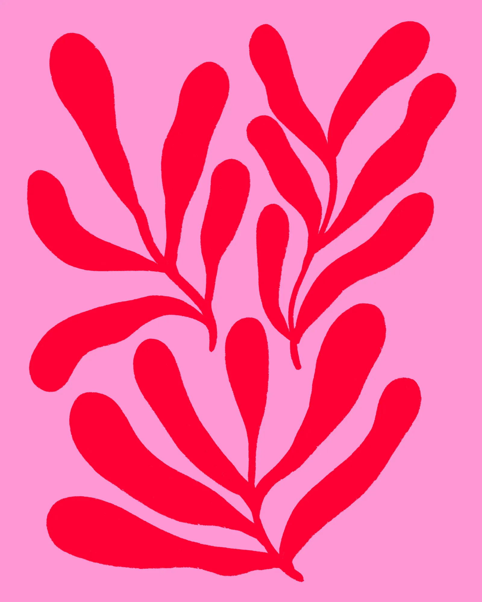 Bold red branches von angela minca