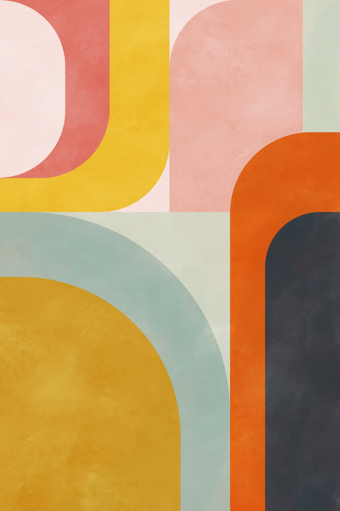 Freundliche farben und geometrische formen