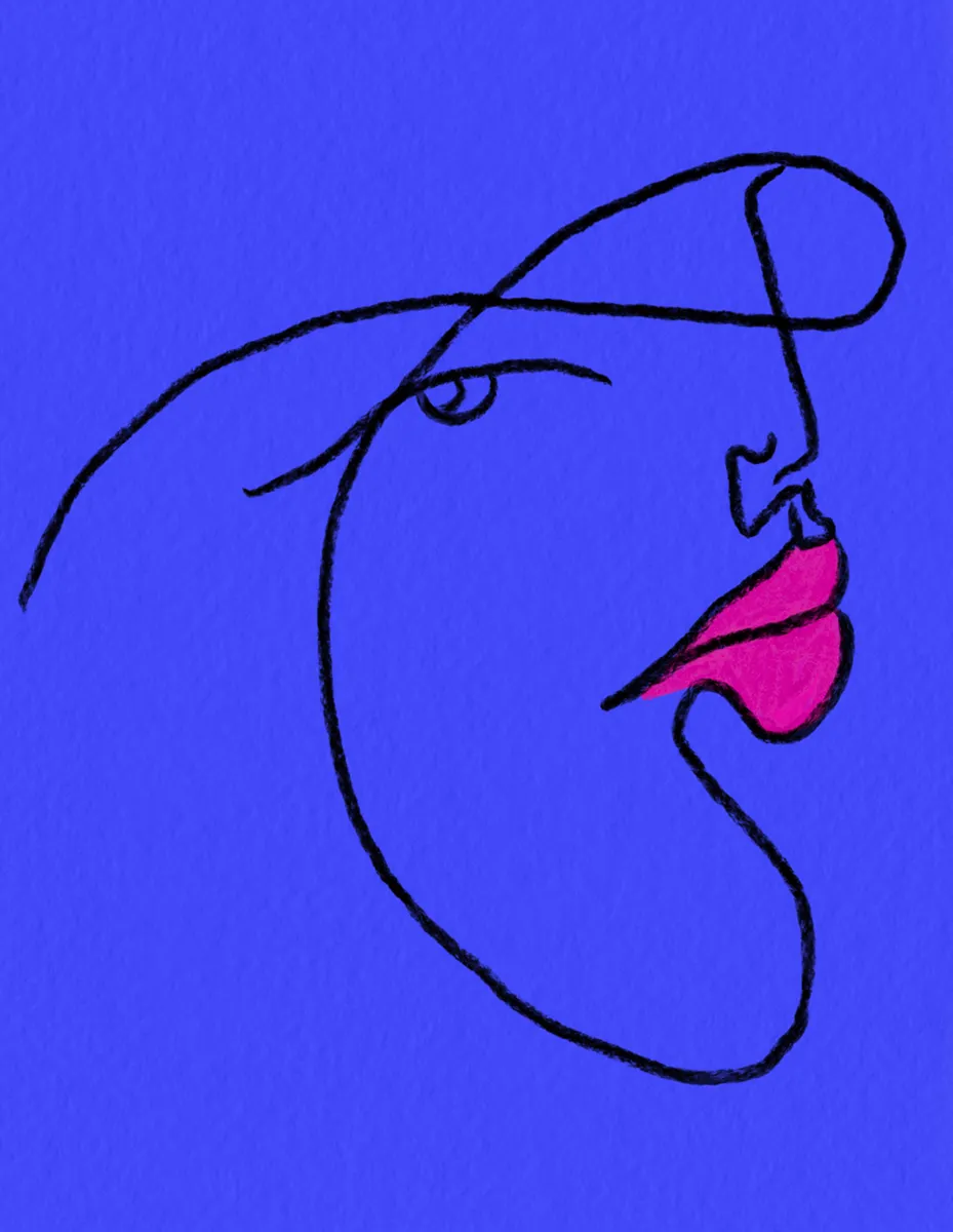 The moon von jlc art in vertikaler linienführung