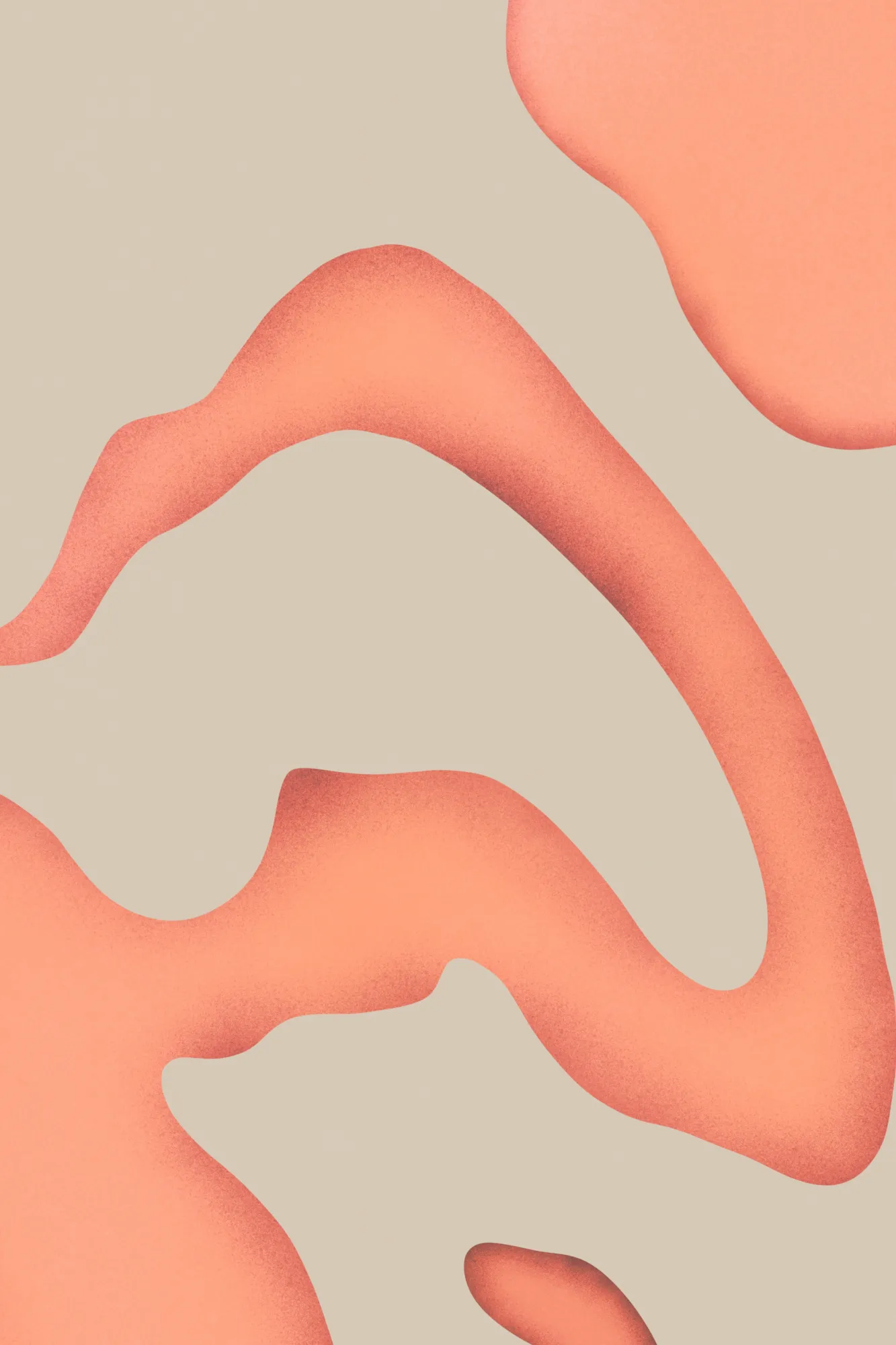 Coral waves von little dean in abstrakter illustration