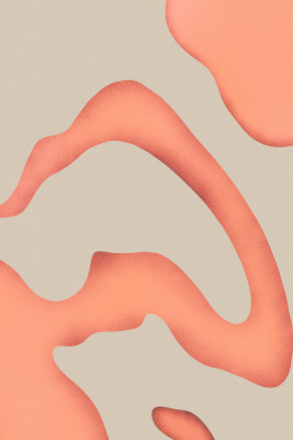 Coral waves von little dean in abstrakter illustration